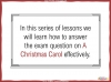 Eduqas GCSE English Literature Exam Preparation - A Christmas Carol Teaching Resources (slide 3/67)